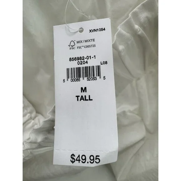 Gap Women's White Tank Top Size Medium Tall NWT - Picture 6 of 10